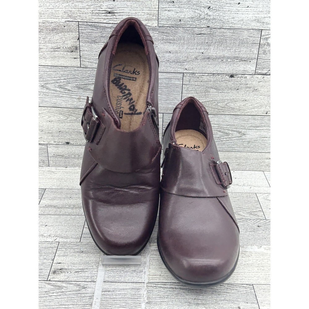 Clarks Collection Shoes Womens Size 6.5‎ Buckle Soft Cushion Comfort Heels